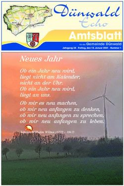 Dünwald Amtsblatt Echo - Gemeinde Dünwald