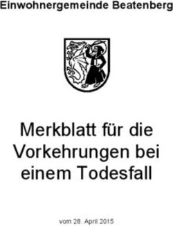 Merkblatt f&uuml;r die Vorkehrungen bei einem Todesfall - Einwohnergemeinde Beatenberg