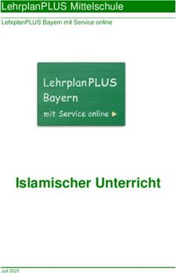 ISLAMISCHER UNTERRICHT - LEHRPLANPLUS MITTELSCHULE LEHRPLANPLUS BAYERN MIT SERVICE ONLINE - SCHULAMT NÜRNBERGER LAND