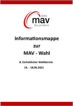 Informationsmappe zur MAV - Wahl - 18.06.2021 8. Einheitlicher Wahltermin
