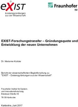 EXIST-Forschungstransfer - Gr&uuml;ndungsquote und Entwicklung der neuen Unternehmen