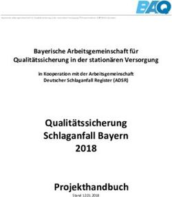 Qualitätssicherung Schlaganfall Bayern 2018 Projekthandbuch - BAQ