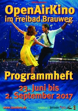OpenAirKino im Freibad Brauweg - Juni bis 2. September 2017 - Lumiere