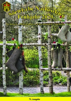 S ö Frühjahr 2020 Senioren "Miteinander - Füreinander" Süchteln - Senioren "Miteinander ...