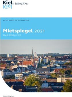 Mietspiegel 1 Stand: Oktober 2020 - kiel.de/mietspiegel - Landeshauptstadt Kiel