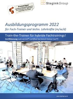 Ausbildungsprogramm 2022 - für Fach-Trainer und techn. Lehrkräfte (m/w/d) Train-the-Trainer für hybride Fachtrainings! - SteginkGroup