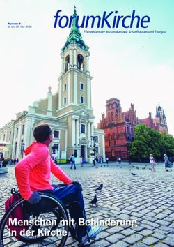 Menschen mit Behinderung in der Kirche - Pfarreiblatt der Bistumskantone Schaffhausen und Thurgau - forumKirche