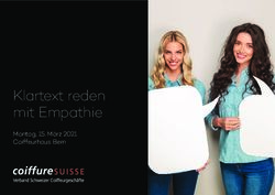 Klartext reden mit Empathie - Montag, 15. M&auml;rz 2021 Coiffeurhaus Bern - coiffureSUISSE