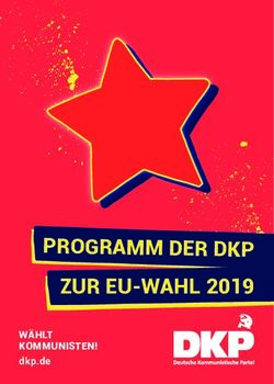 PROGRAMM DER DKP ZUR EU-WAHL 2019 - W&Auml;HLT KOMMUNISTEN! - UNSERE ZEIT