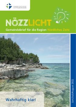 Wahrhaftig klar! - Gemeindebrief für die Region Nördliches Zeitz - Noezz