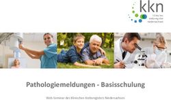 Pathologiemeldungen - Basisschulung - Web-Seminar des Klinischen Krebsregisters Niedersachsen - Klinisches Krebsregister Niedersachsen