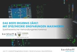 DAS BESTE ERGEBNIS Z&Auml;HLT: MIT SPIELTHEORIE EINSPARUNGEN MAXIMIEREN - Spieltheoretischer Verhandlungsmechanismus - Procurement Summit