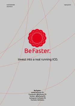 Invest into a real running ICO - Be Faster - WHITEPAPER DEUTSCH - TRON-Europe Origins