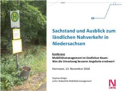 Sachstand und Ausblick zum l&auml;ndlichen Nahverkehr in Niedersachsen - Konferenz Mobilit&auml;tsmanagement im l&auml;ndlichen Raum: Was die Umsetzung besserer ...