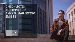 CHECKLISTE: 10 TIPPS F&Uuml;R E-MAIL MARKETING IM B2B