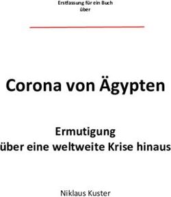 Corona von &Auml;gypten Ermutigung &uuml;ber eine weltweite Krise hinaus - Niklaus Kuster
