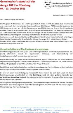 Gemeinschaftsstand auf der Anuga 2021 in N&uuml;rnberg 09 - Oktober 2021