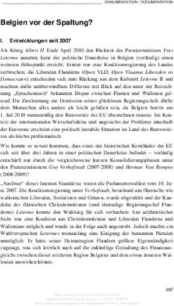 Belgien vor der Spaltung? - Nomos eLibrary