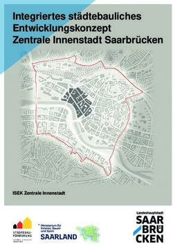 Integriertes städtebauliches Entwicklungskonzept Zentrale Innenstadt Saarbrücken - ISEK Zentrale Innenstadt