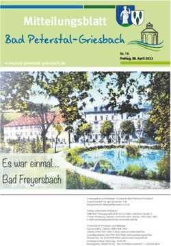 Mitteilungsblatt - Gemeinde Bad Peterstal-Griesbach