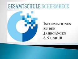 INFORMATIONEN ZU DEN JAHRGÄNGEN - 8, 9 UND 10 - Gesamtschule Schermbeck