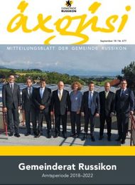 Gemeinderat Russikon - MITTEILUNGSBLATT DER GEMEINDE RUSSIKON - Amtsperiode ...