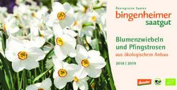 Blumenzwiebeln und Pfingstrosen - aus &ouml;kologischem Anbau 2018 | 2019 - Bingenheimer Saatgut
