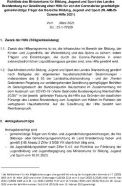 Richtlinie des Ministeriums f&uuml;r Bildung, Jugend und Sport des Landes Brandenburg zur Gew&auml;hrung einer Hilfe f&uuml;r von der Coronakrise gesch&auml;digte ...