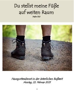 Du stellst meine Füße auf weiten Raum - Hausgottesdienst in der österlichen Bußzeit - Seelsorge Regensburg