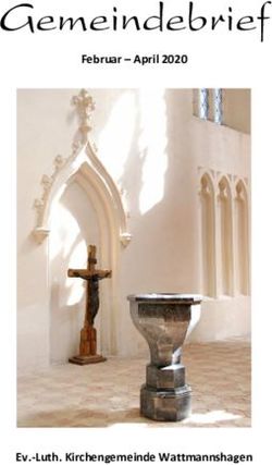Gemeindebrief Februar - April 2020 - Ev.-Luth. Kirchengemeinde Wattmannshagen - Kirche MV