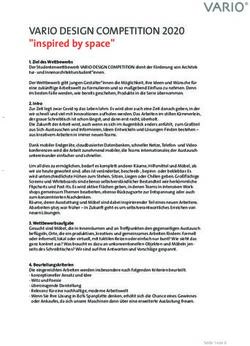 VARIO DESIGN COMPETITION 2020 - "inspired by space" - VARIO BüroEinrichtungen