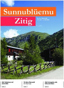 Sunnubl&uuml;emu Zitig Nr. 22, Oberwald 30. Juni - Juli 2018 - Aktion ...