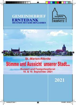 2021 Gemeindebrief erntedank bis ende des kirchenjahres - Kirche MV