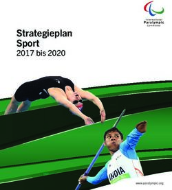 Strategieplan Sport 2017 bis 2020 - www paralympic org - International Paralympic Committee