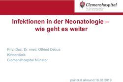 Infektionen in der Neonatologie - wie geht es weiter - Priv.-Doz. Dr. med. Otfried Debus Kinderklinik Clemenshospital M&uuml;nster - Pr&auml;natal Allround