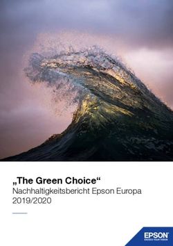 "The Green Choice" Nachhaltigkeitsbericht Epson Europa 2019/2020 - DEGEN Solutions