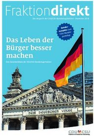 Das Leben der B&uuml;rger besser machen - ausgabe zum Das Magazin der ...