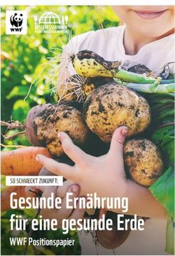 Gesunde Ern&auml;hrung f&uuml;r eine gesunde Erde - WWF Positionspapier - WWF Deutschland