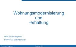 Wohnungsmodernisierung und -erhaltung - VRinLG Astrid Siegmund Dortmund, 3. Dezember 2021 - Mietgerichtstag