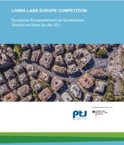 LIVING LABS EUROPE COMPETITION - Europ&auml;ischer Energiewettbewerb auf Quartiersebene &Uuml;berblick und Status Quo Mai 2021 - Projekttr&auml;ger J&uuml;lich