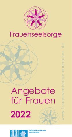 Angebote für Frauen 2022 - Frauenseelsorge München