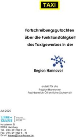 Fortschreibungsgutachten &uuml;ber die Funktionsf&auml;higkeit des Taxigewerbes in der