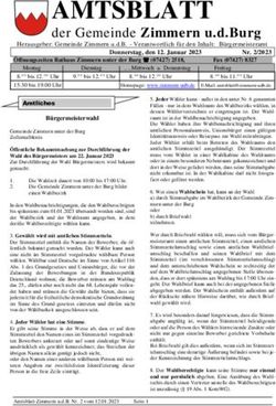 AMTSBLATT der Gemeinde Zimmern u.d.Burg - Gemeinde Zimmern unter der Burg