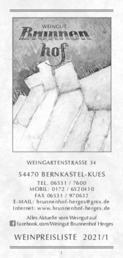 Weinpreisliste 2021/1 - 54470 Bernkastel-kues - Weingut Brunnenhof Herges