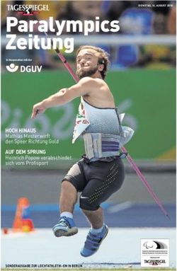 Paralympics Zeitung - HOCH HINAUS Mathias Mester wirft den Speer Richtung Gold