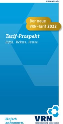 Tarif-Prospekt Infos. Tickets. Preise - Einfach - VRN