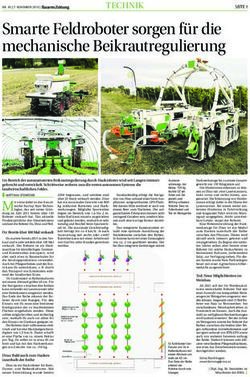 Smarte Feldroboter sorgen f&uuml;r die mechanische Beikrautregulierung