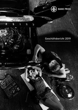 Gesch&auml;ftsbericht 2019 - Bank Frick