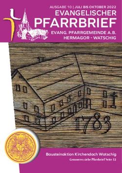 PFARRBRIEF EVANGELISCHER - EVANG. PFARRGEMEINDE A.B. HERMAGOR - WATSCHIG - Evangelische Pfarrgemeinde - Hermagor | Watschig