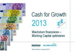 2013 Cash for Growth Wachstum finanzieren - Working Capital optimieren